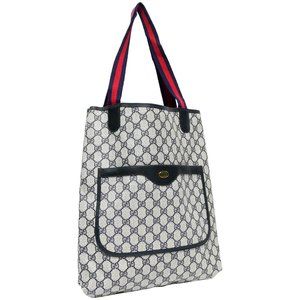 GUCCI Old Gucci Vintage Accessory Collection Tote Bag Handbag Unisex 1980s 80...